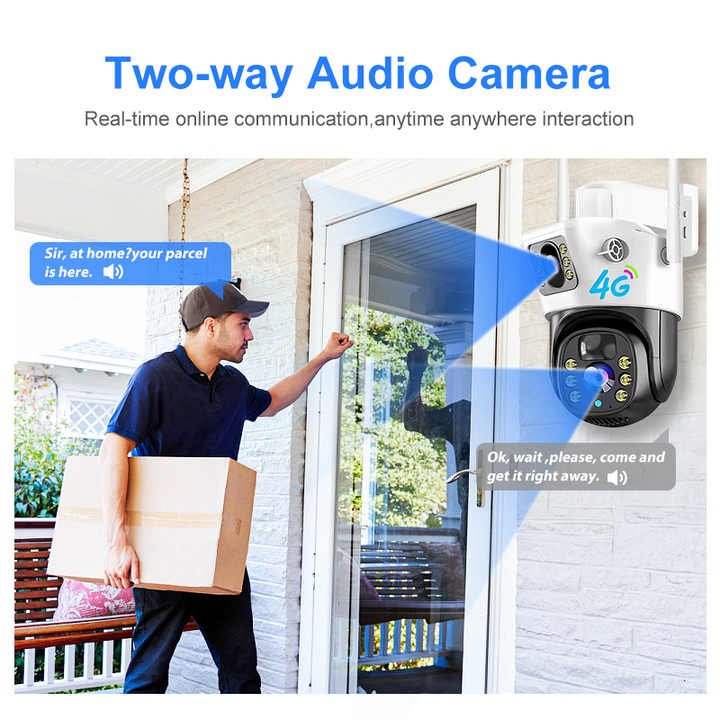V380 Network CCTV Security Home camera Waterproof Anti-theft Low power plug-free WiFi remote anti-theft alarm video
