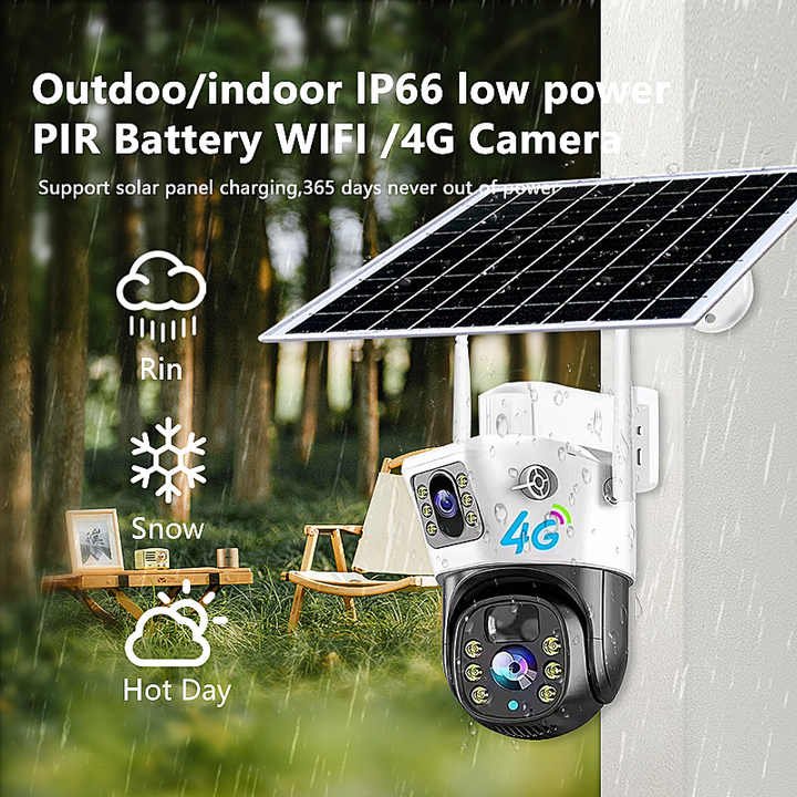 V380 Network CCTV Security Home camera Waterproof Anti-theft Low power plug-free WiFi remote anti-theft alarm video