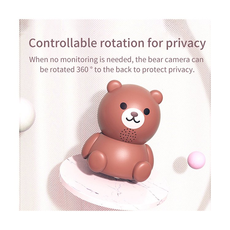 Security Camera Smart Home 1080P Wireless Cctv Indoor Home Security Ip Camera Cute Pet Bear Camera