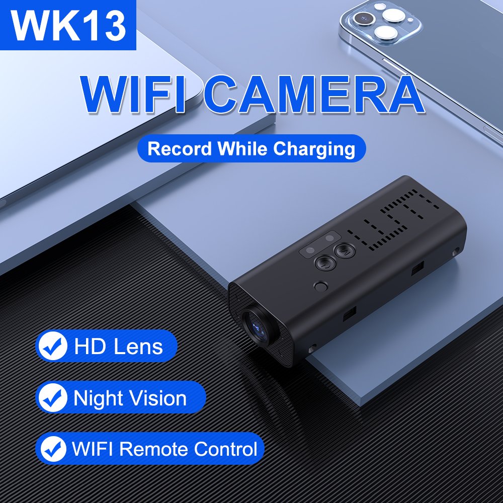 QIUGU Ynmee Factory Price Hot Wifi Camera WK13 HD1080P Night Vision Wide Angle Motion Activated Car Video Wifi Mini Body Camera