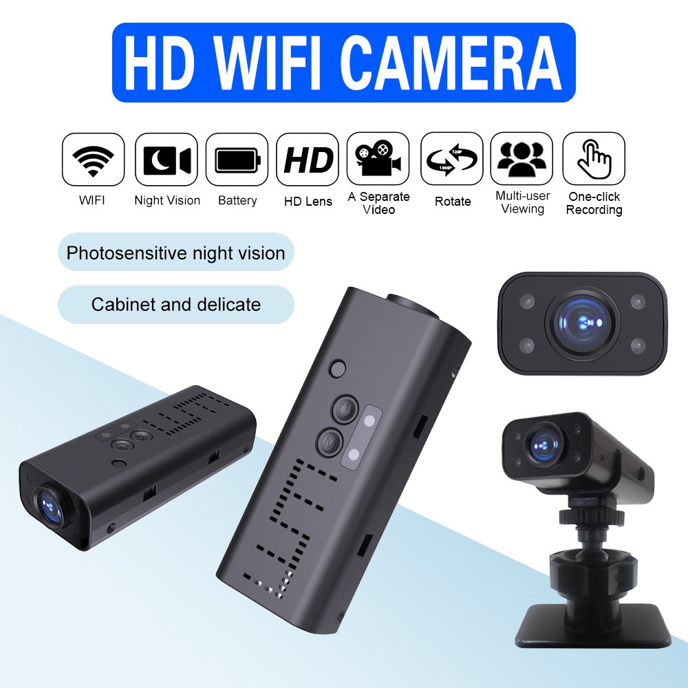 QIUGU Ynmee Factory Price Hot Wifi Camera WK13 HD1080P Night Vision Wide Angle Motion Activated Car Video Wifi Mini Body Camera