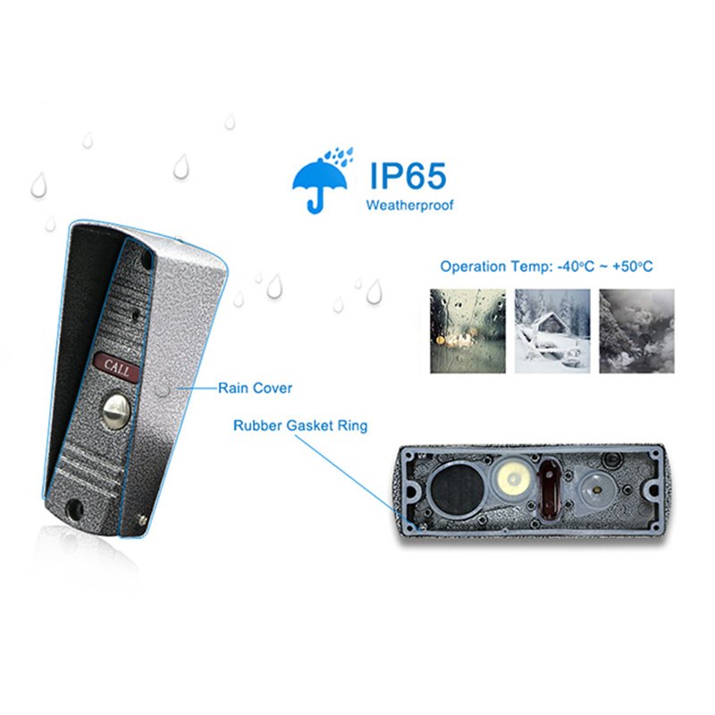 Smart Video Doorbell Camera for Security Protection Two-way Audio Night Vision Cloud Storage Waterproof