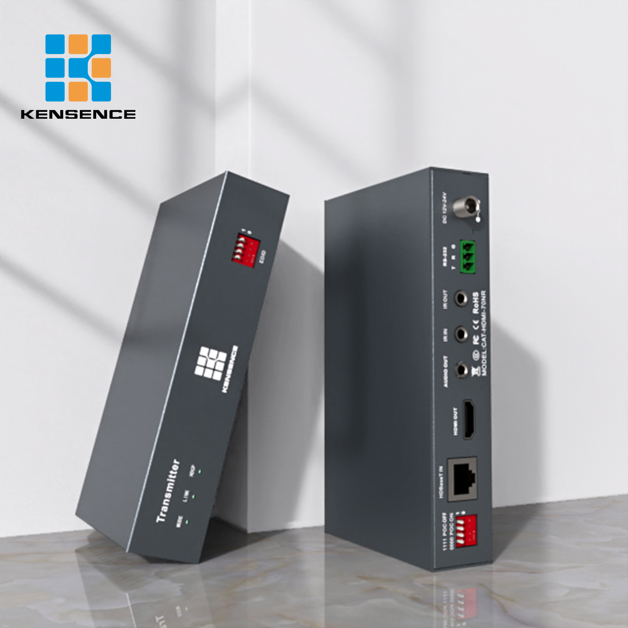 4K POC 70m Video Hdmi Transmitter HDMI HDBaseT Extender with audio and EDID port