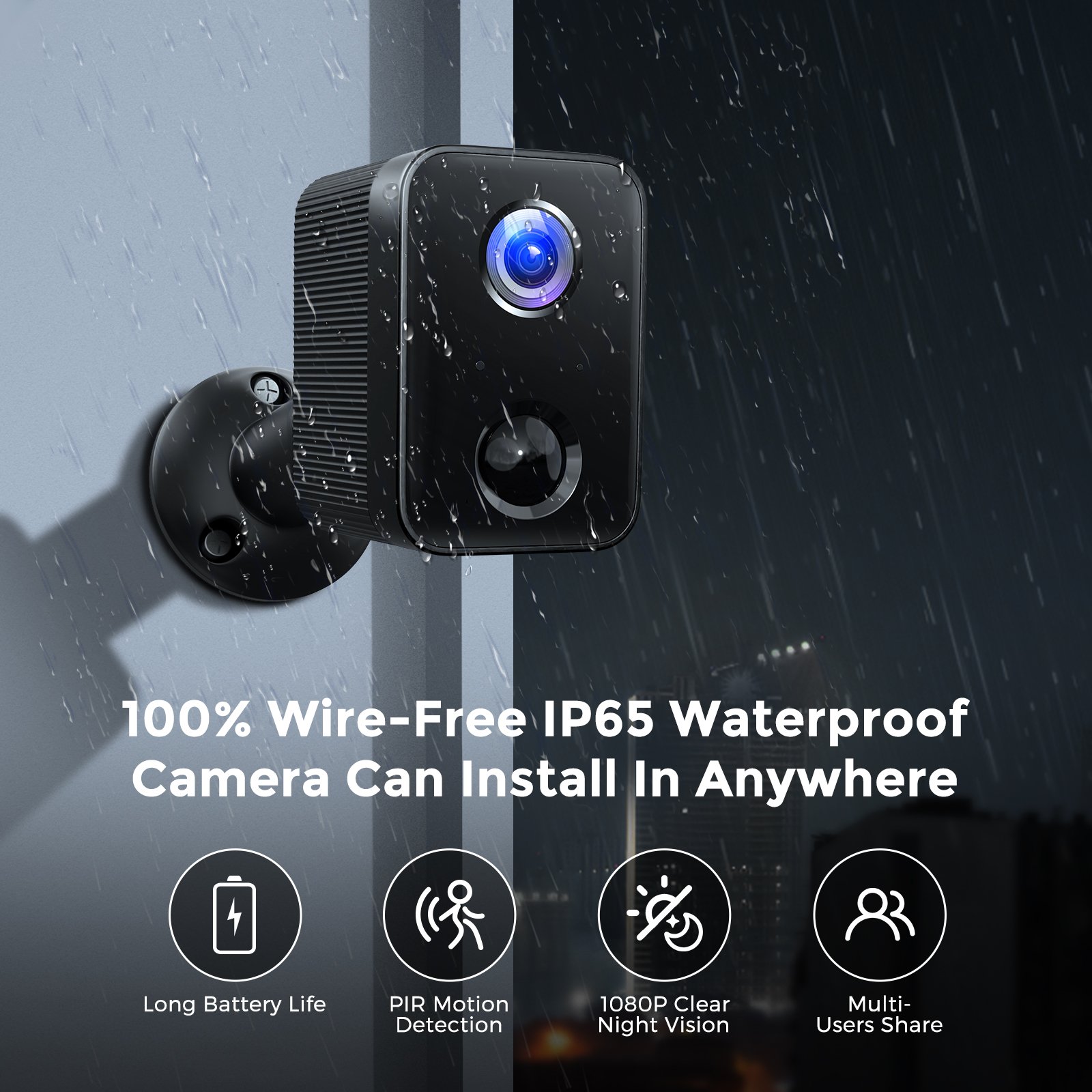 Arpha K03-2A Mini Small Wireless Ip Camera Low Power Consumption Network Battery Camera