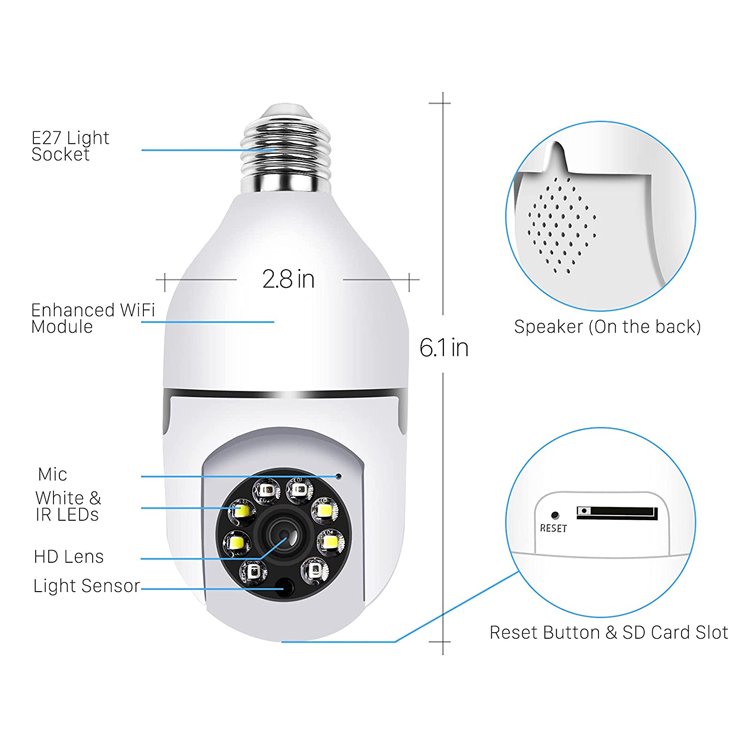 2024 Wholesales Indoor Internet Network Full HD 1080p 2MP WiFi Camera Remote Viewing Motion Detection Network Camera