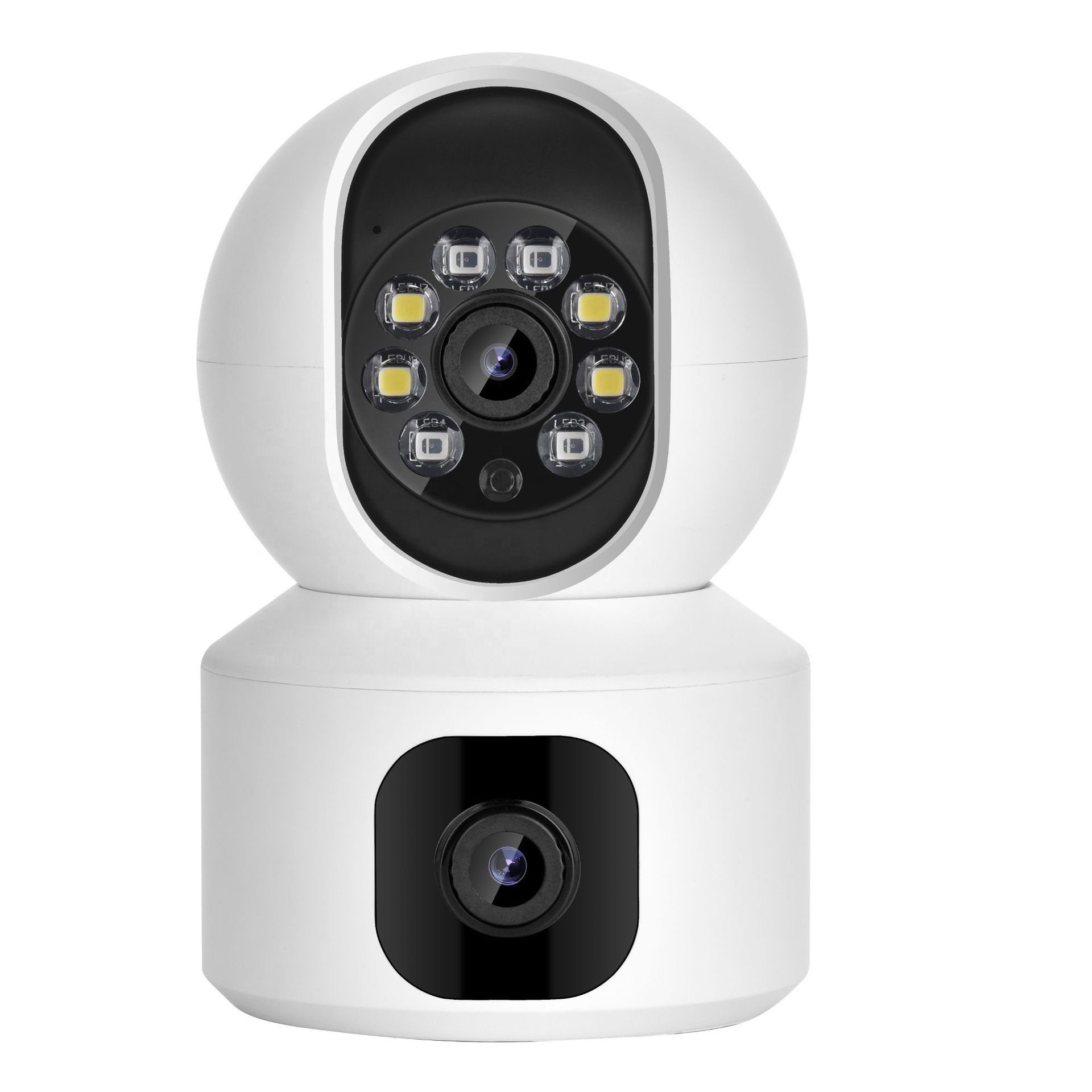 V380 Pro Dual Lens WIFI Camera Indoor Color Night Vision Auto Tracking 4MP Wireless Security Protection MINI Camera