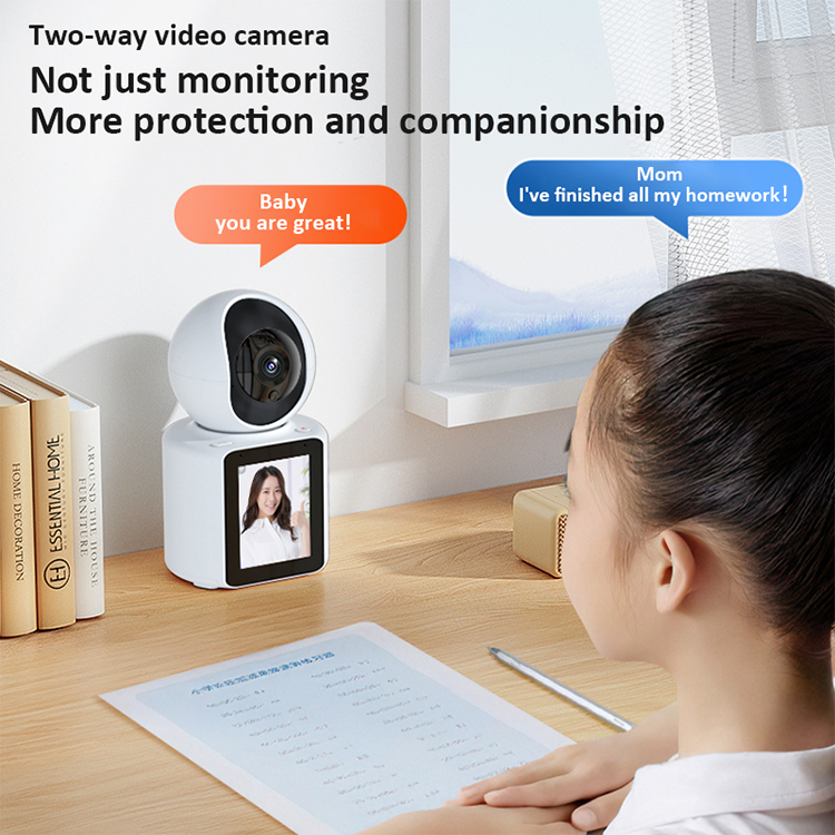LEVOFAST 2MP Home smart Video Calling WiFi Camera with 2.8 inch Screen Night Vision Baby Monitor CCTV IP Network Camera