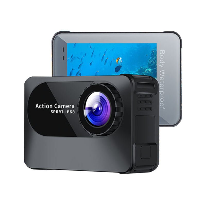 Hot Sale 4K High Definition 10x Optical Zoom Waterproof Outdoor Sports DV Mini Camera with Wireless WiFi and SD Media Support