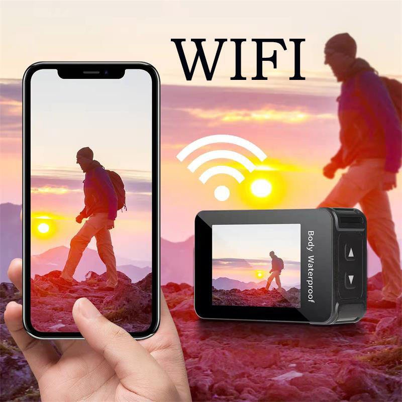 Hot Sale 4K High Definition 10x Optical Zoom Waterproof Outdoor Sports DV Mini Camera with Wireless WiFi and SD Media Support