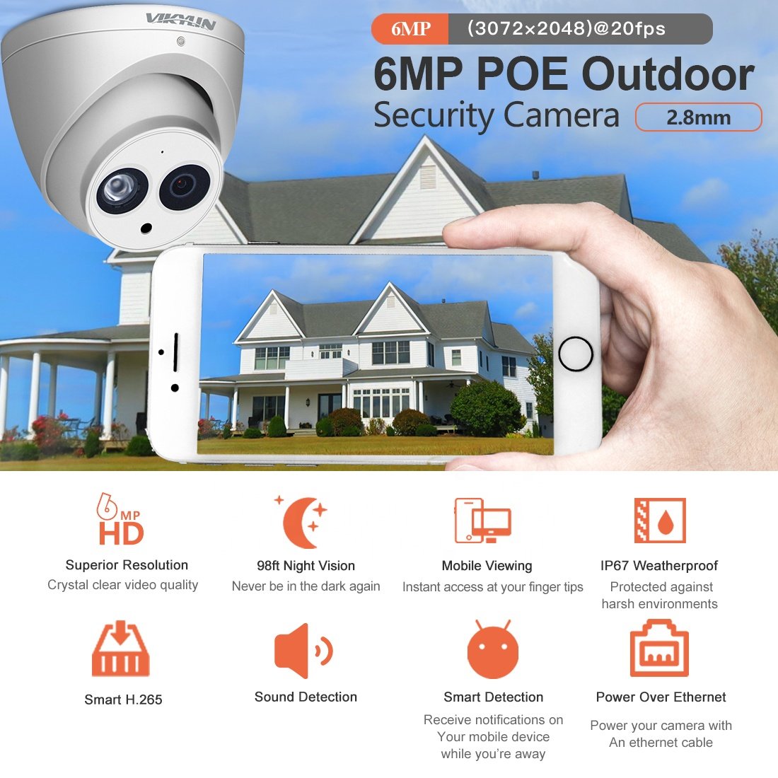 OEM Da hua Wholesale indoor outdoor 2MP 3MP 4MP 5MP 6MP 8MP Dome turret Bullet Fisheye Eyeball PTZ POE IP security camera