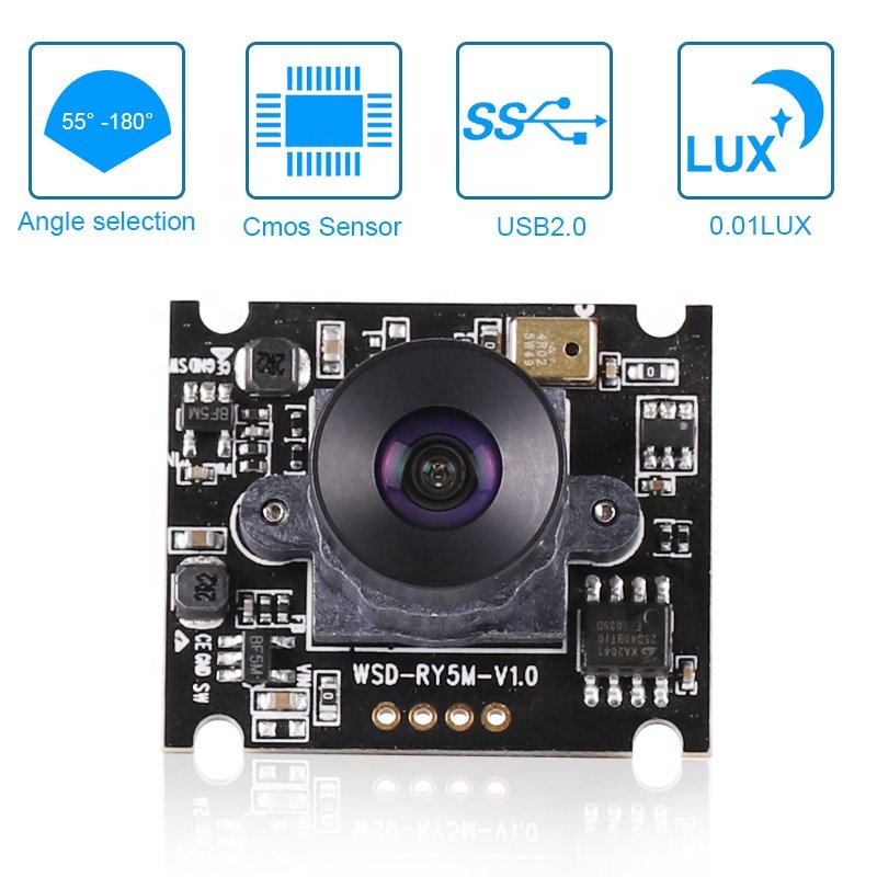 Autofocus HD Webcam UVC OV5693 Color CMOS 30fps Mini USB Camera Module For Windows Linux Mac