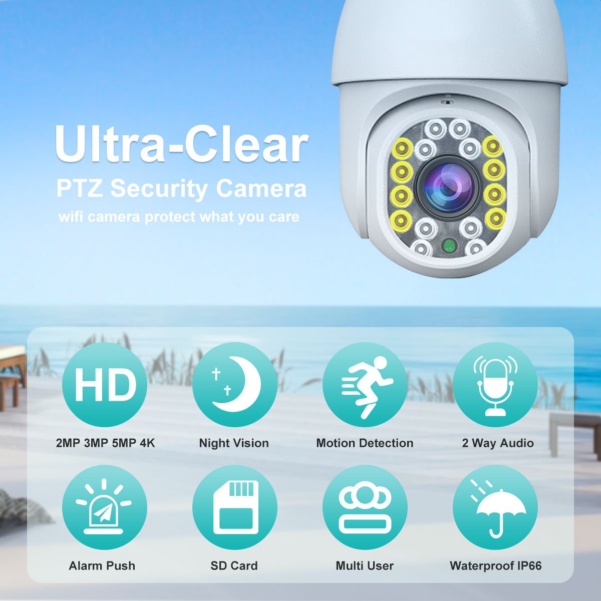 A7 2.4G day and night monitor external mini wireless 360 surveillance sans fil ip Single-lens camera security wifi cctv camera