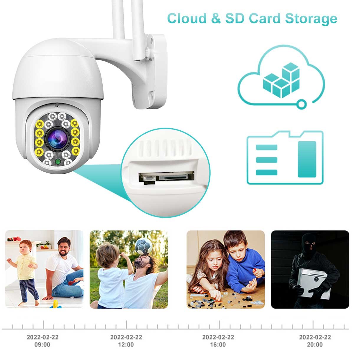 A7 2.4G day and night monitor external mini wireless 360 surveillance sans fil ip Single-lens camera security wifi cctv camera