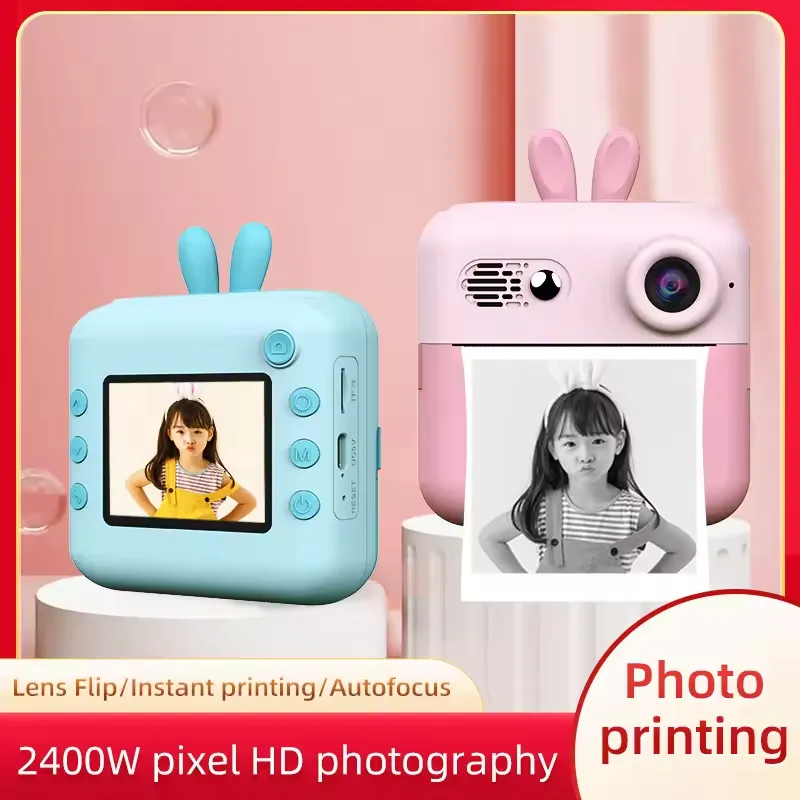 Digital Instant photo camera Portable Children Photography Mini Camera Printing Paper Instant Print Camera for kids