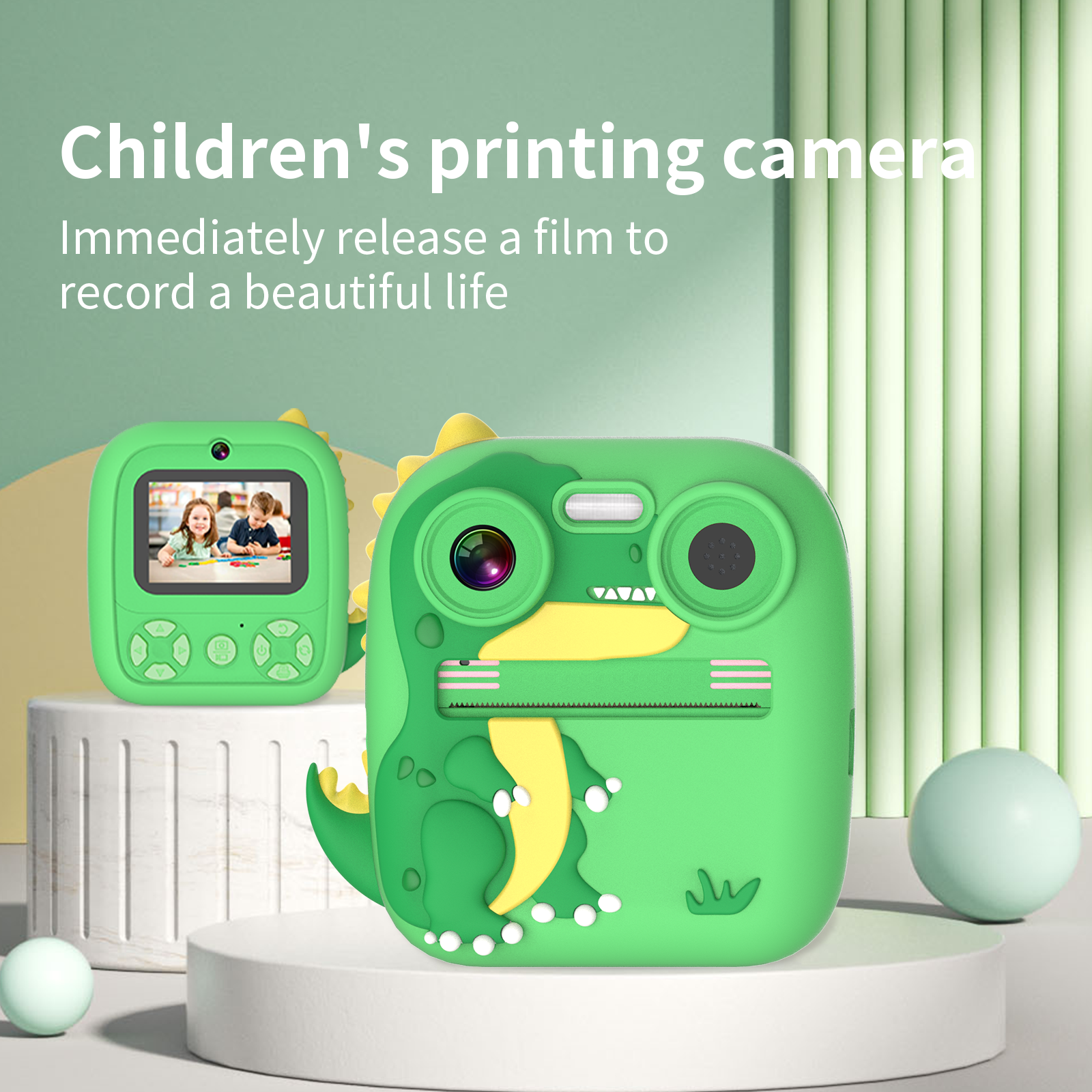 Gifts Top Kids Print Camera D12 Cute Fun Toys Large Screen Digital Instant Camera For Kids Mini Printer Children's Photo Camera