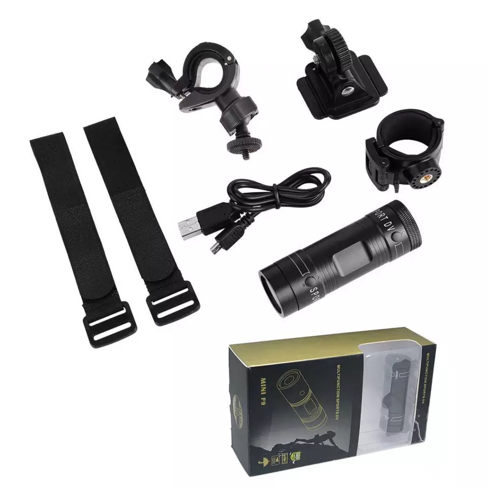 Best F9 Mini Sports Camera F9 Hd Bike Motorcycle Helmet Sports Action Camera Video Dvr Dv Camcorder