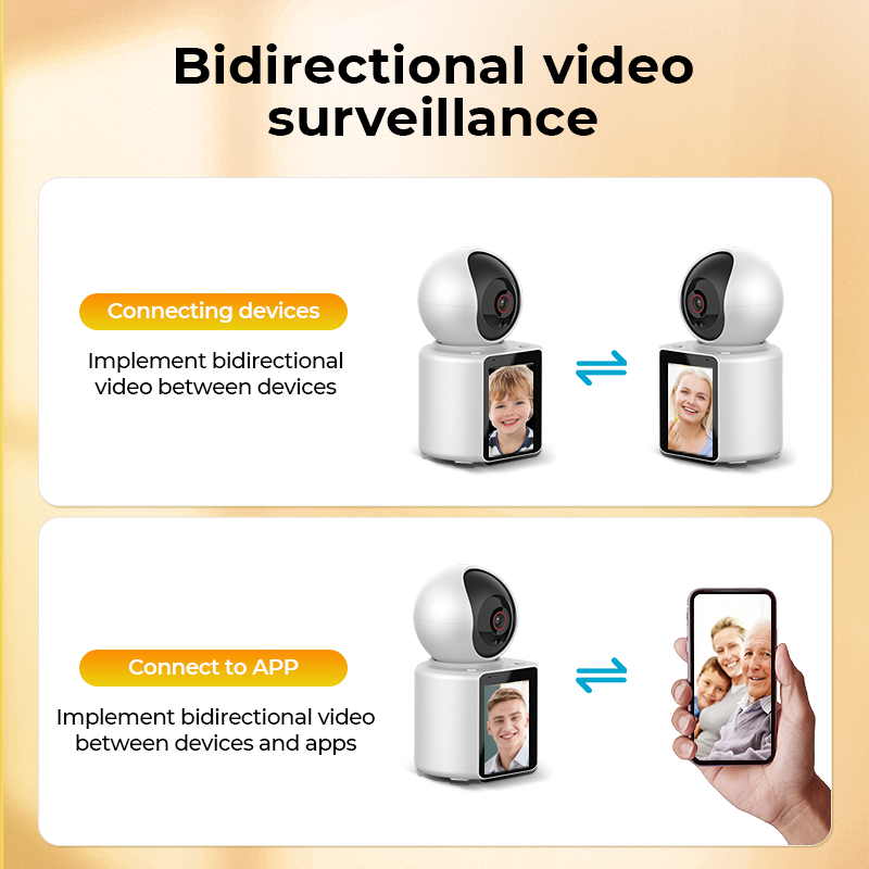 1080P 2.8In IPS Screen One Click Video Call camera Auto Tracking Motion Detection Home Surveillance Wifi Smart Baby Monitor