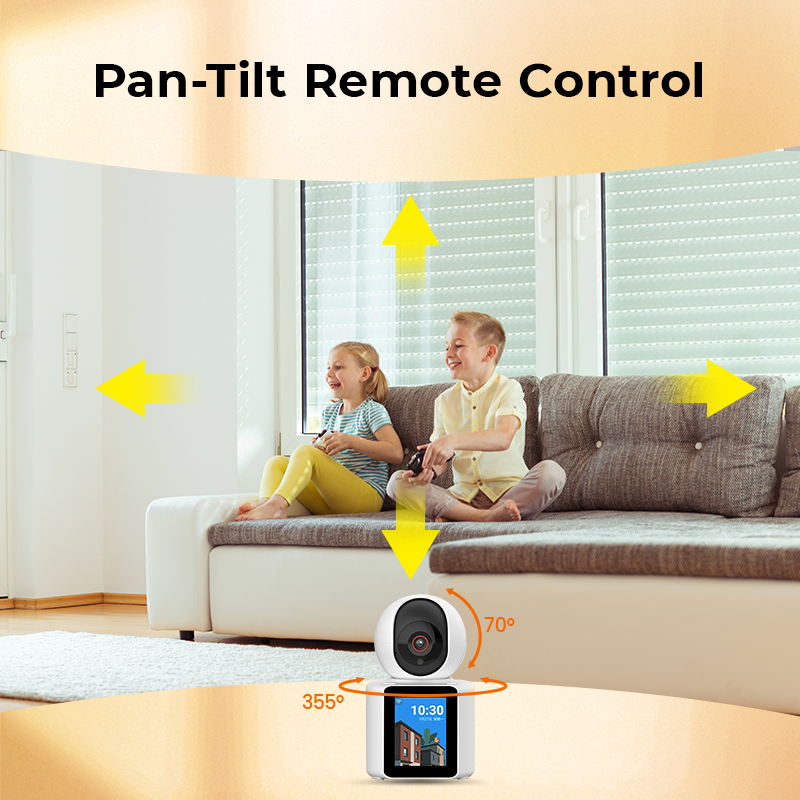1080P 2.8In IPS Screen One Click Video Call camera Auto Tracking Motion Detection Home Surveillance Wifi Smart Baby Monitor