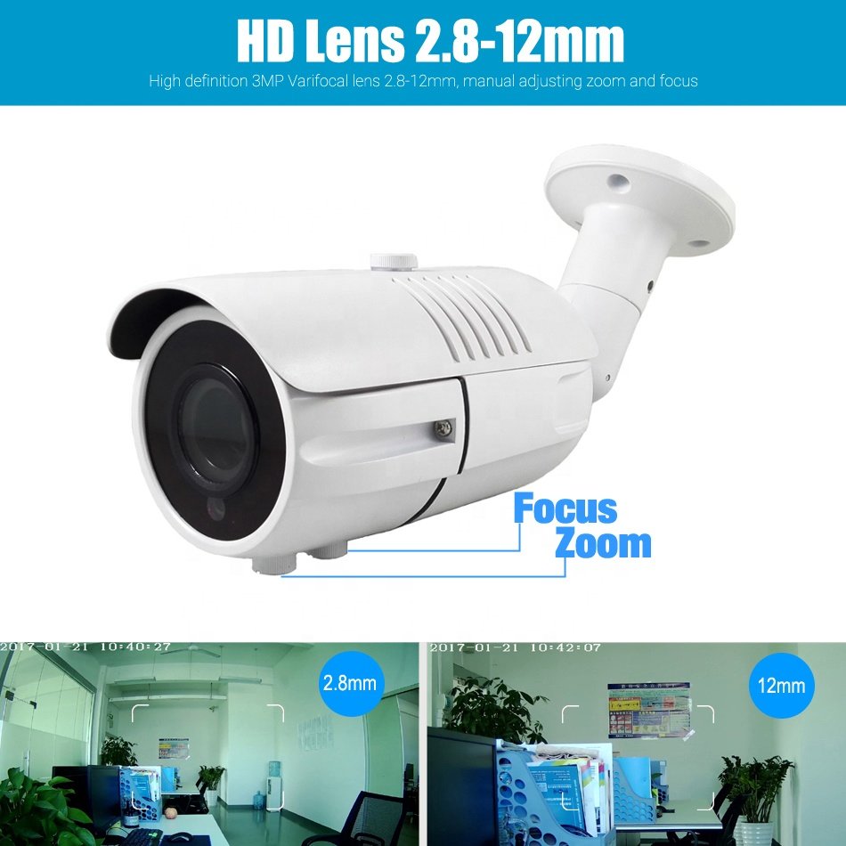 Analog Video Surveillance HD Security Camera AHD 5mp High Resolution Indoor Outdoor Waterproof IR CCTV Camera with IR-CUT OSD