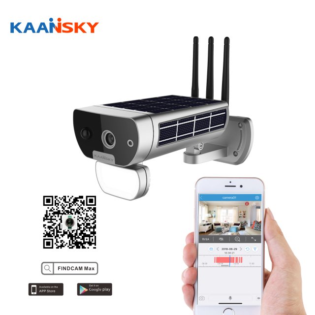 KAANSKY solar ultra-low-power sound-light alarm network camera