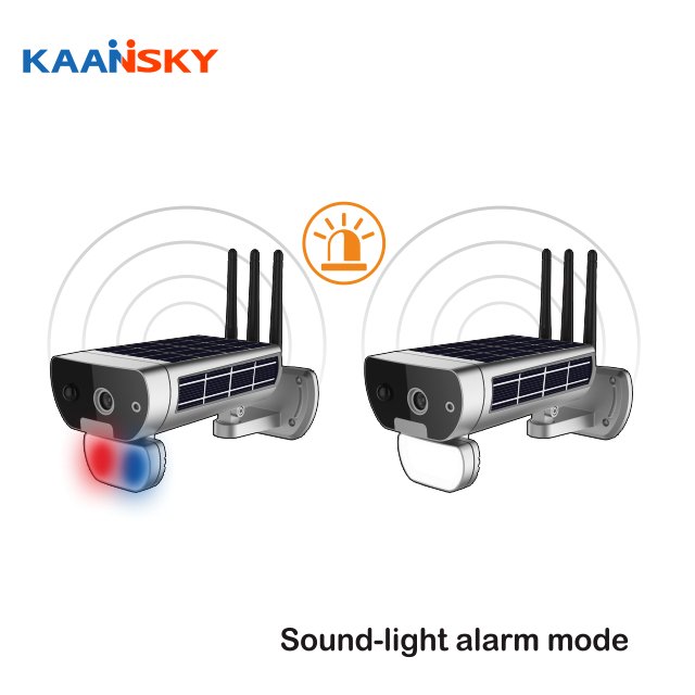 KAANSKY solar ultra-low-power sound-light alarm network camera