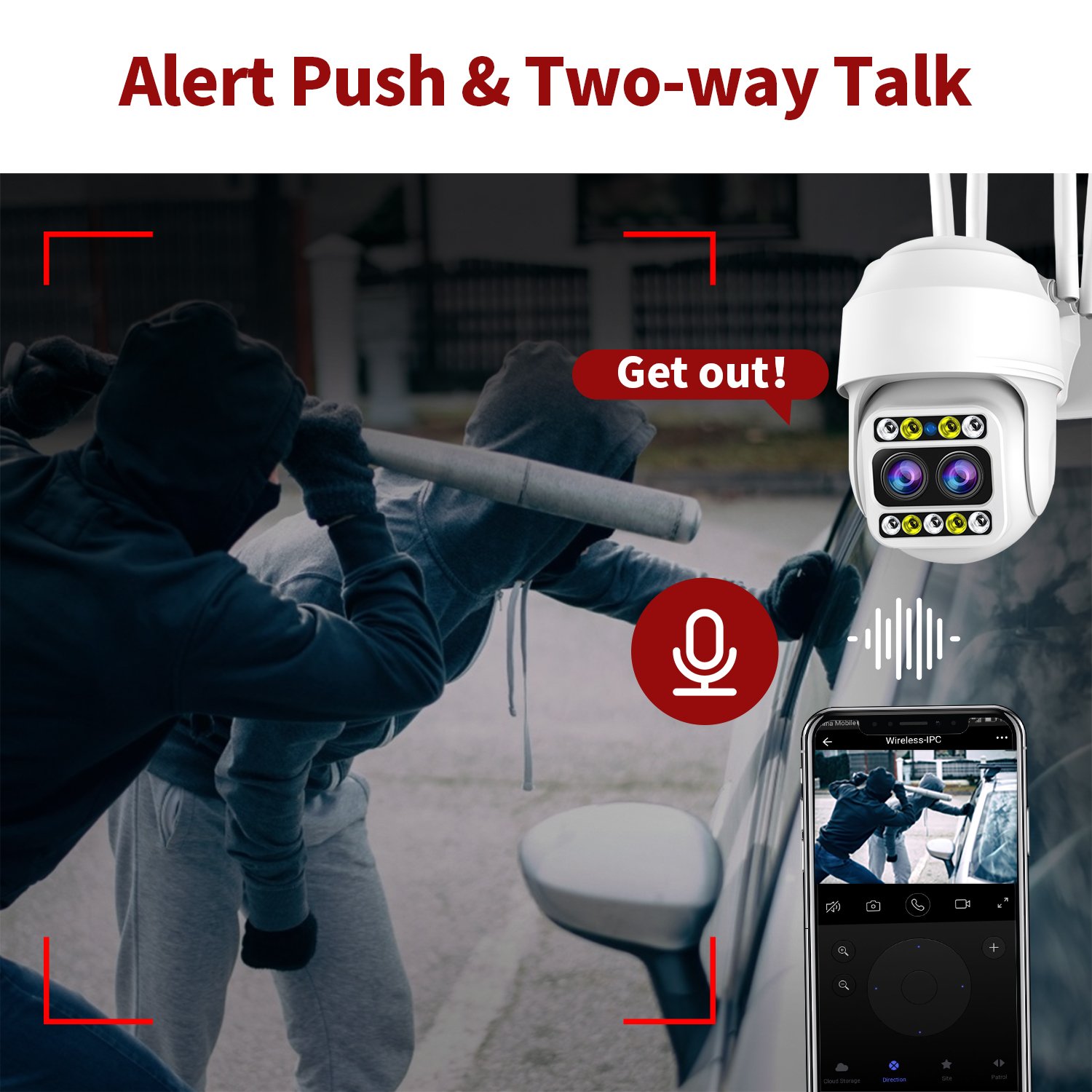 1080P Wi-Fi IP Camera 2MP Outdoor Home Security IP Camara Seguridad System Wireless HD Motion Detect WiFi Network Camera