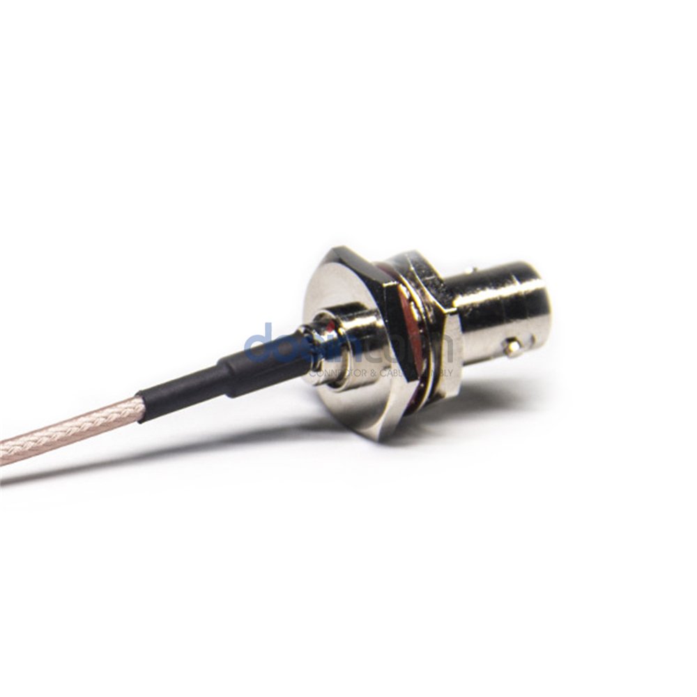 50 ohm Right Angle MCX Plug to BNC Cable Bulkhead IP67 Female with RF Cable Assembly RG316