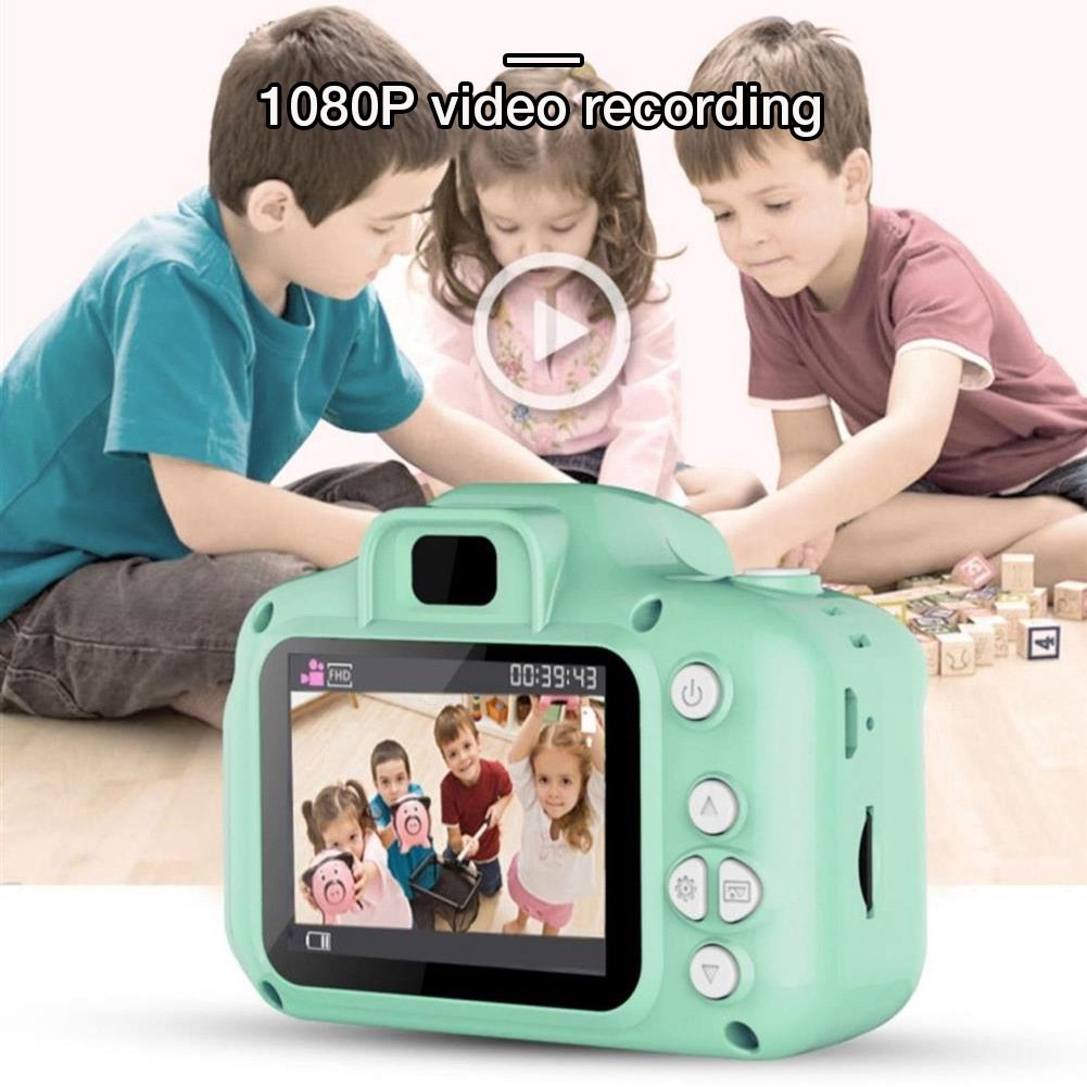 Waterproof Children1080P HD Camera Video 2 Inch Display Children Cartoon Cute Outdoor SLR Camera For Kid Toy