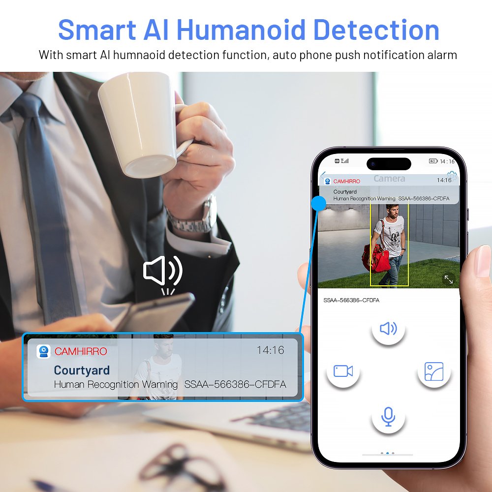 Camhipro Wireless 4G Sim Card Bullet Camera IP66 Outdoor Wifi IP Network Camera Human Detection Full Color Night 2way Audio