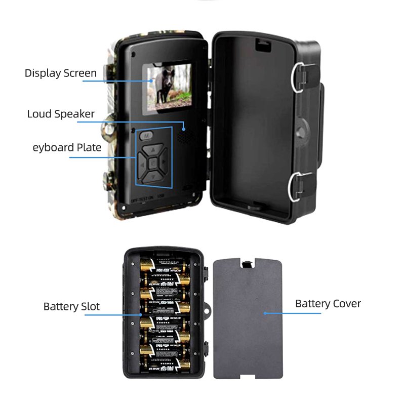 Mini 20MP Outdoor Hunting Trail Camera Mini Night Vision Game Trap Video Photo Recording Camera Wildlife Monitoring