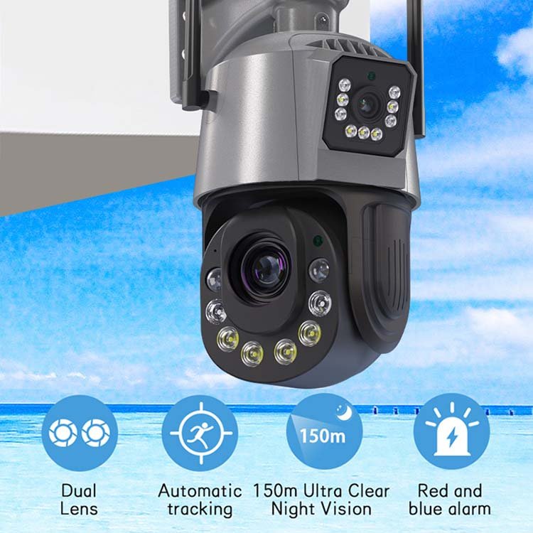 Rscamtom 6k icsee 50x Zooming Wireless 4G CCTV Camera Night Vision Audio Alarming Outdoor Waterproof Network Camera