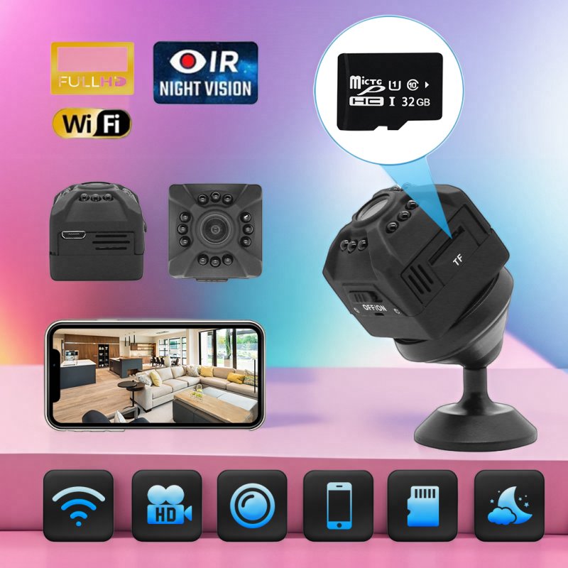 Original camera factory X5 Network HD 1080p infrared night vision wifi connect with your phone mini camera