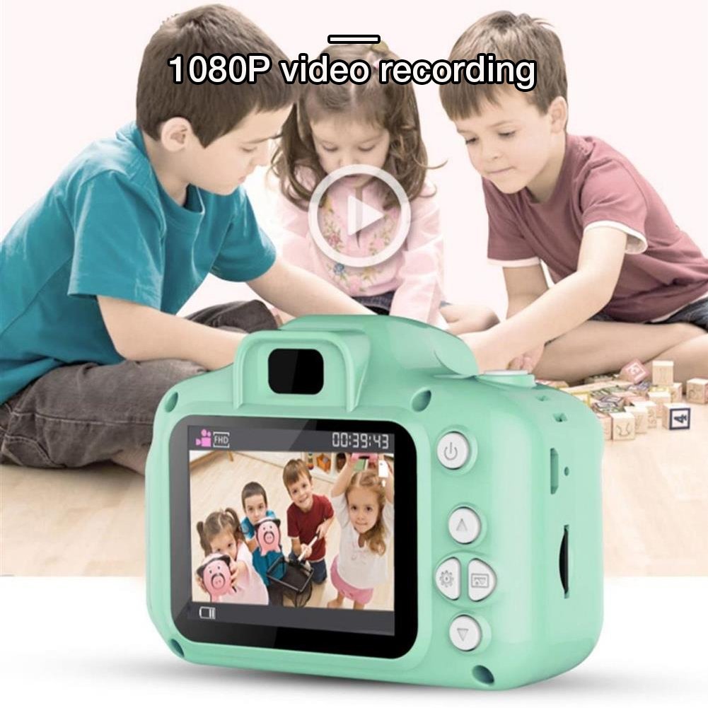 New X2 HD 800W Pixel Front and Rear Dual Camera Kids Digital Cartoon Mini SLR Action Camera Toy