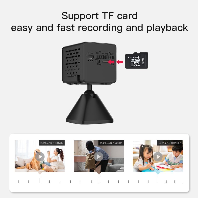 2024 Latest CB71 Mini 4G HD Wireless Network Indoor IP Camera Home Security Motion Detection Wi-Fi Mini Cameras