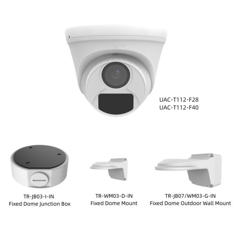 uniview uniview uniview 2MP HD Fixed IR Turret Analog Camera UAC-T112-F28(40)-NB