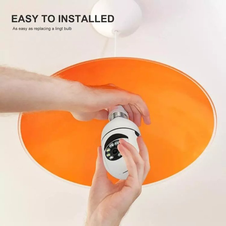 High Quality Supplier Smart Ring Night Vision Hd IP Surveillance Security CCTV Network Light Bulb Camera