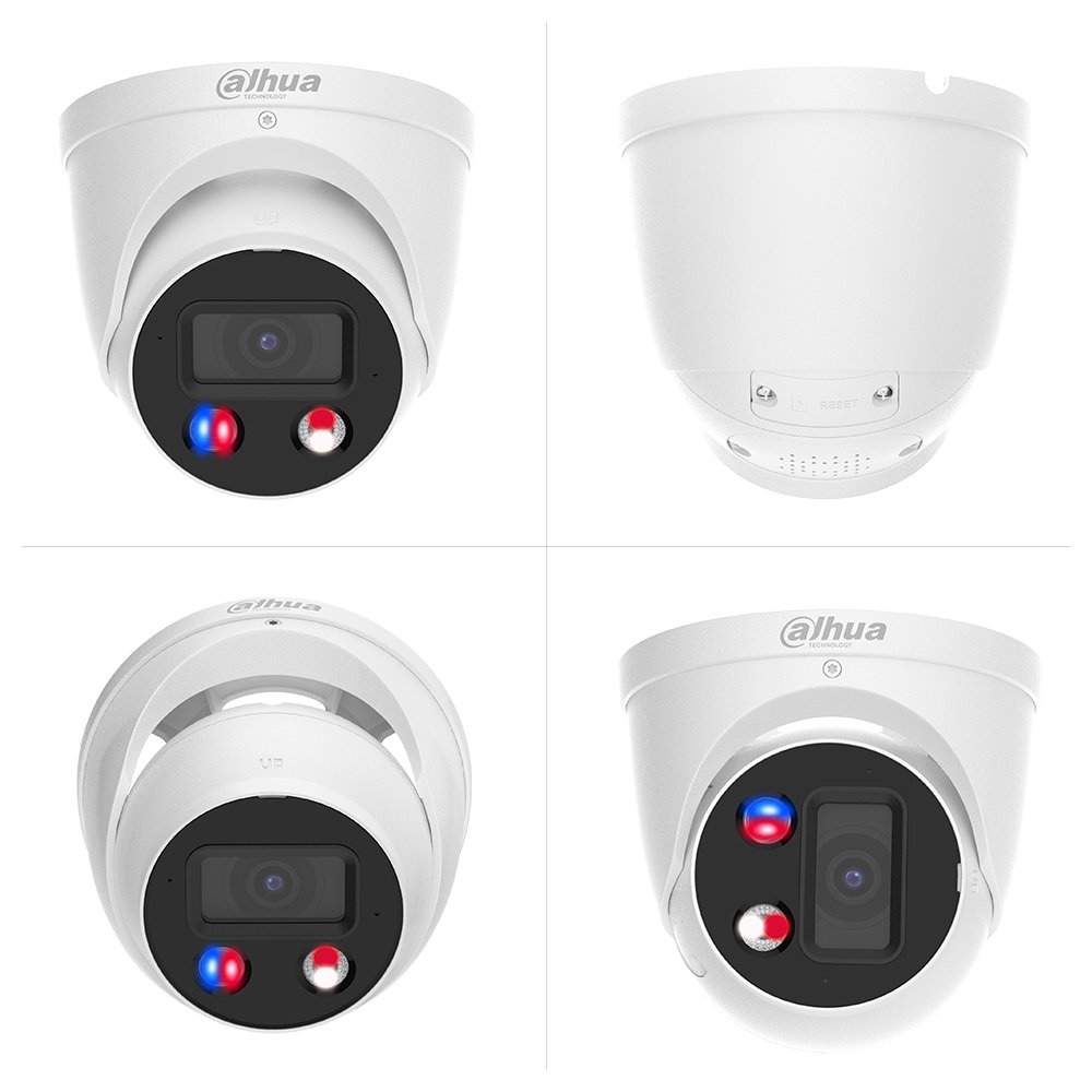 Stock Smart Dual Illumination 4MP Full Color Motion Detection Face Recognition Fixed Focal Eyeball WizSense POE Dahua Camera