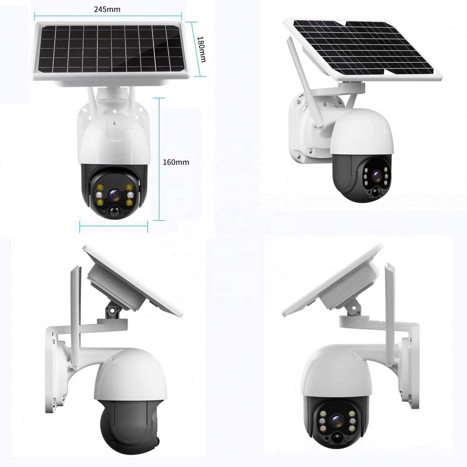 New 3MP PIR Radar waterproof Low power built in battery Wireless / wifi / 4G /2G and Solar supply Mini Camera
