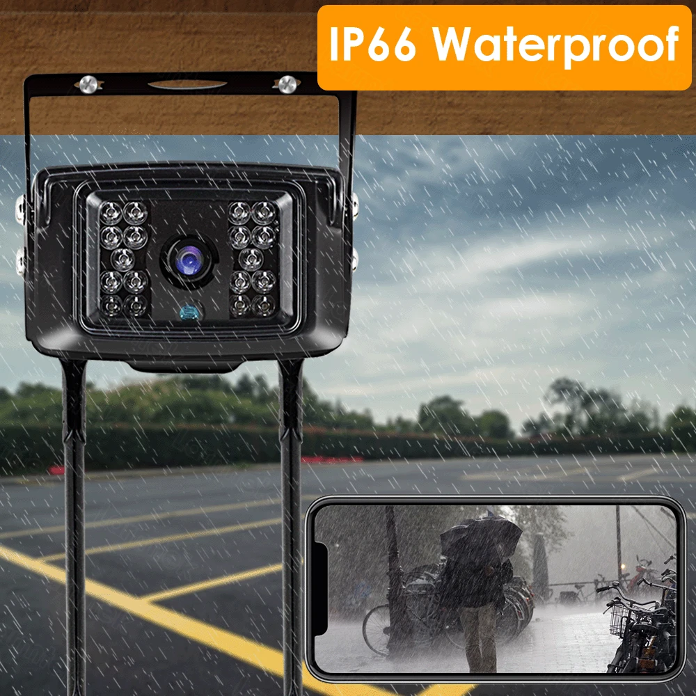 Ikevision Camhipro 2MP 5MP 4G SIM Card LTE Camera for Bus Truck Metal Case Security CCTV Camera Wireless for Outdoor with Power