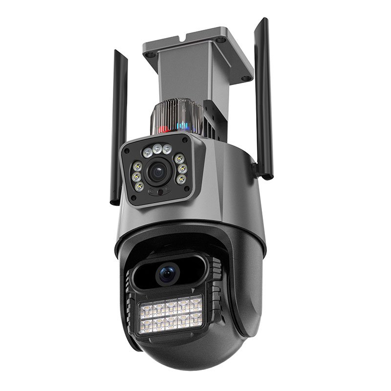 Dual Lens Screen 6MP Color Night Vision Auto Tracking 8MP 4K IP Camera PTZ Wifi Waterproof CCTV Security Camera