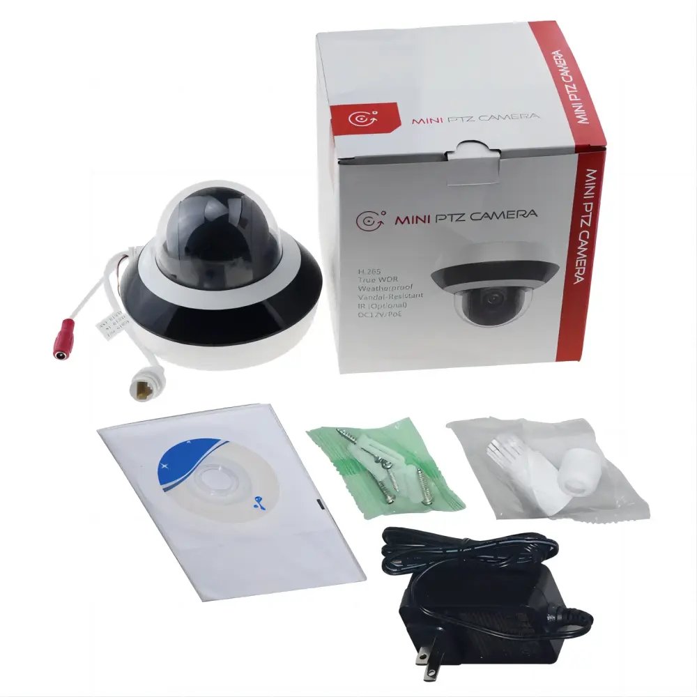 Monitor Security Network Cameras 2.8 to 12 mm Infrared Mini PT Dome Network Camera