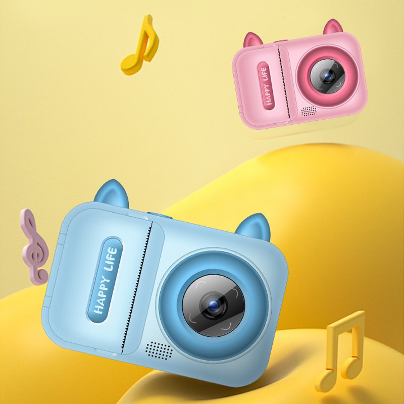 1080p HD Mini Digital Camera for Kids Photo Toys Gifts Toddler's Selfie Camera Children's Toy print function camera APP version