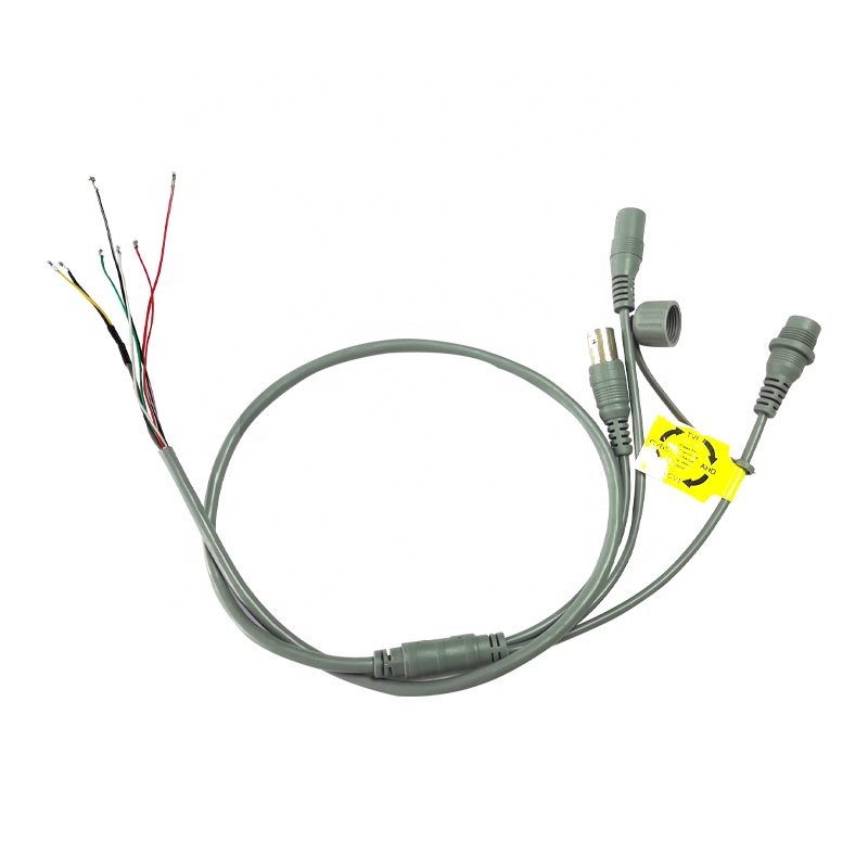 Lan Cables 7Pin BNC DC Reset For CCTV Security Analog Camera Cable Accessories Pigtail Waterproof Connector Cover