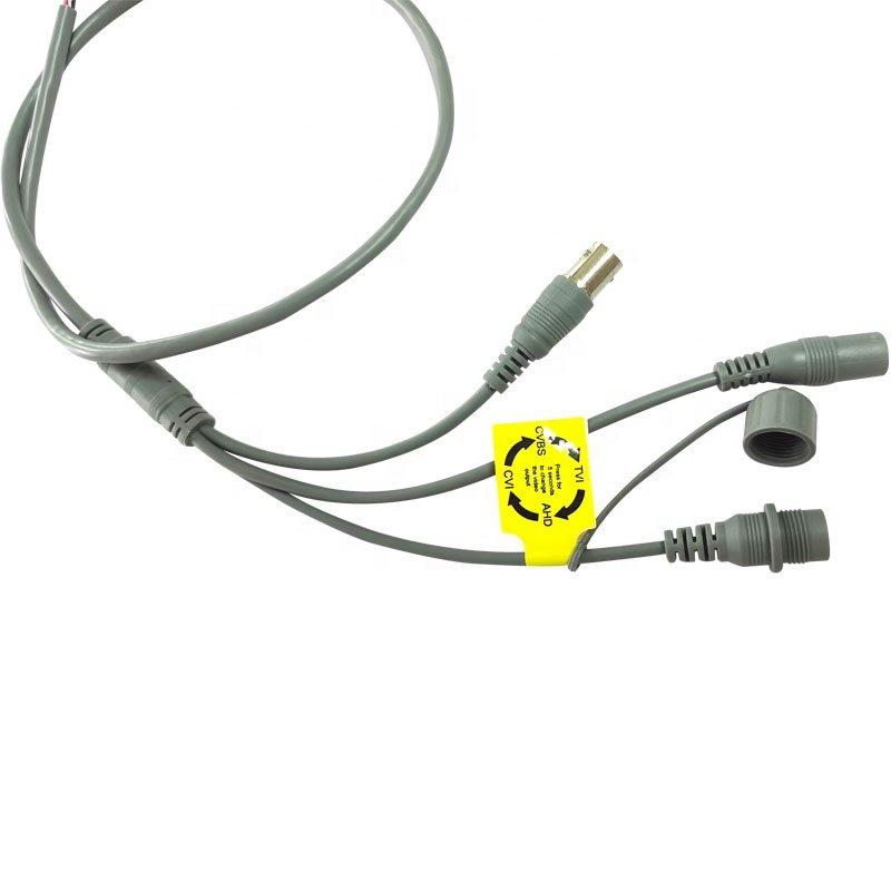 Lan Cables 7Pin BNC DC Reset For CCTV Security Analog Camera Cable Accessories Pigtail Waterproof Connector Cover