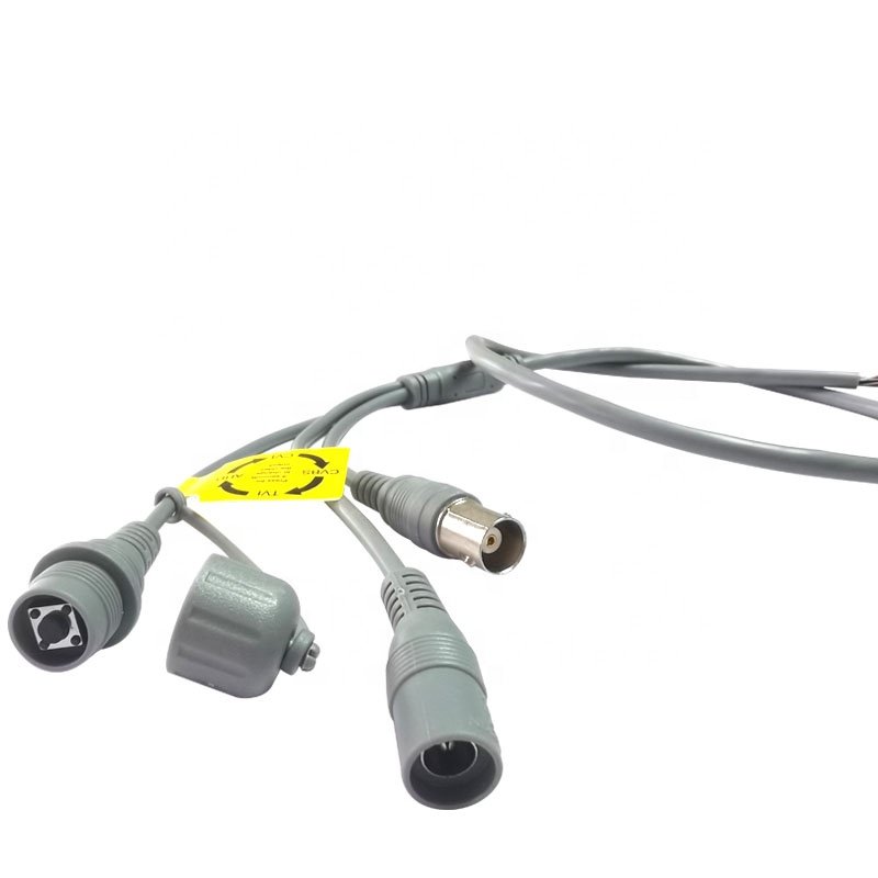 Lan Cables 7Pin BNC DC Reset For CCTV Security Analog Camera Cable Accessories Pigtail Waterproof Connector Cover