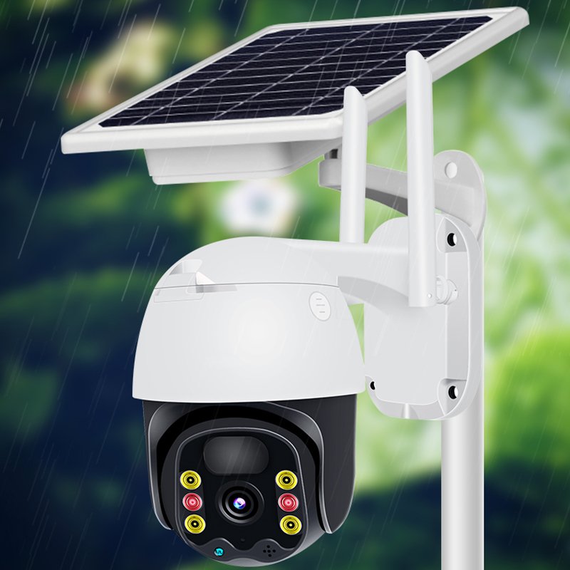 CCTV Camera Two-way Audio Surveillance Security Solar PTZ Camera IP WiFi 4G 1080P H265 Network Camera