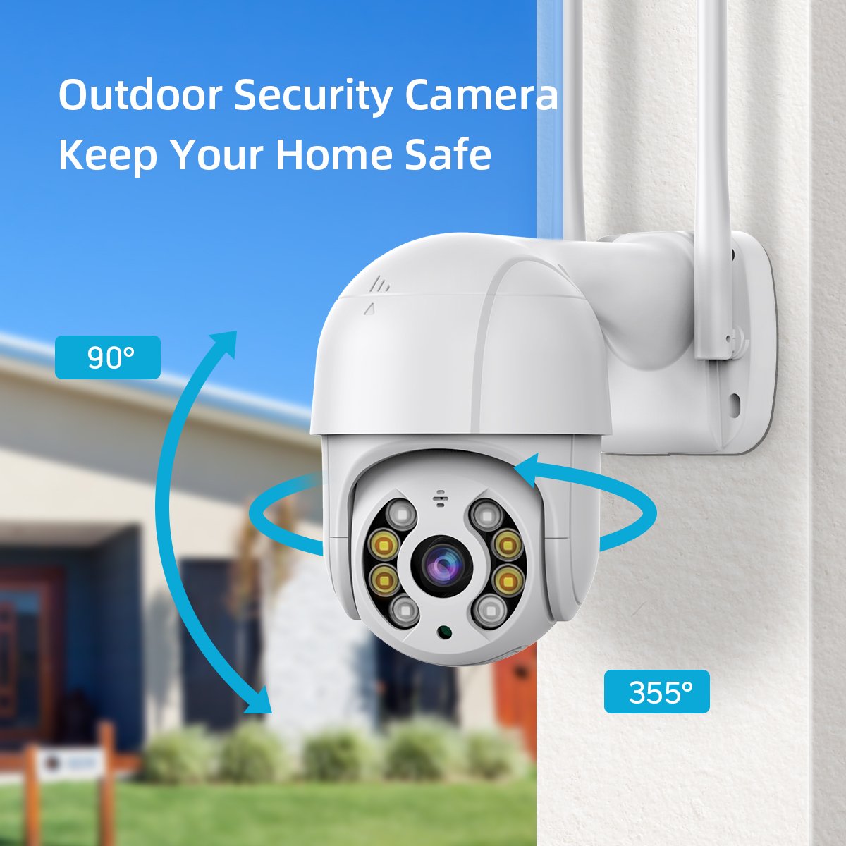 Good Quality 8MP Wireless WiFi Smart Video Surveillance IP Network PTZ Camera 4K 360 iCSee CCTV Outdoor WiFi Security Camera