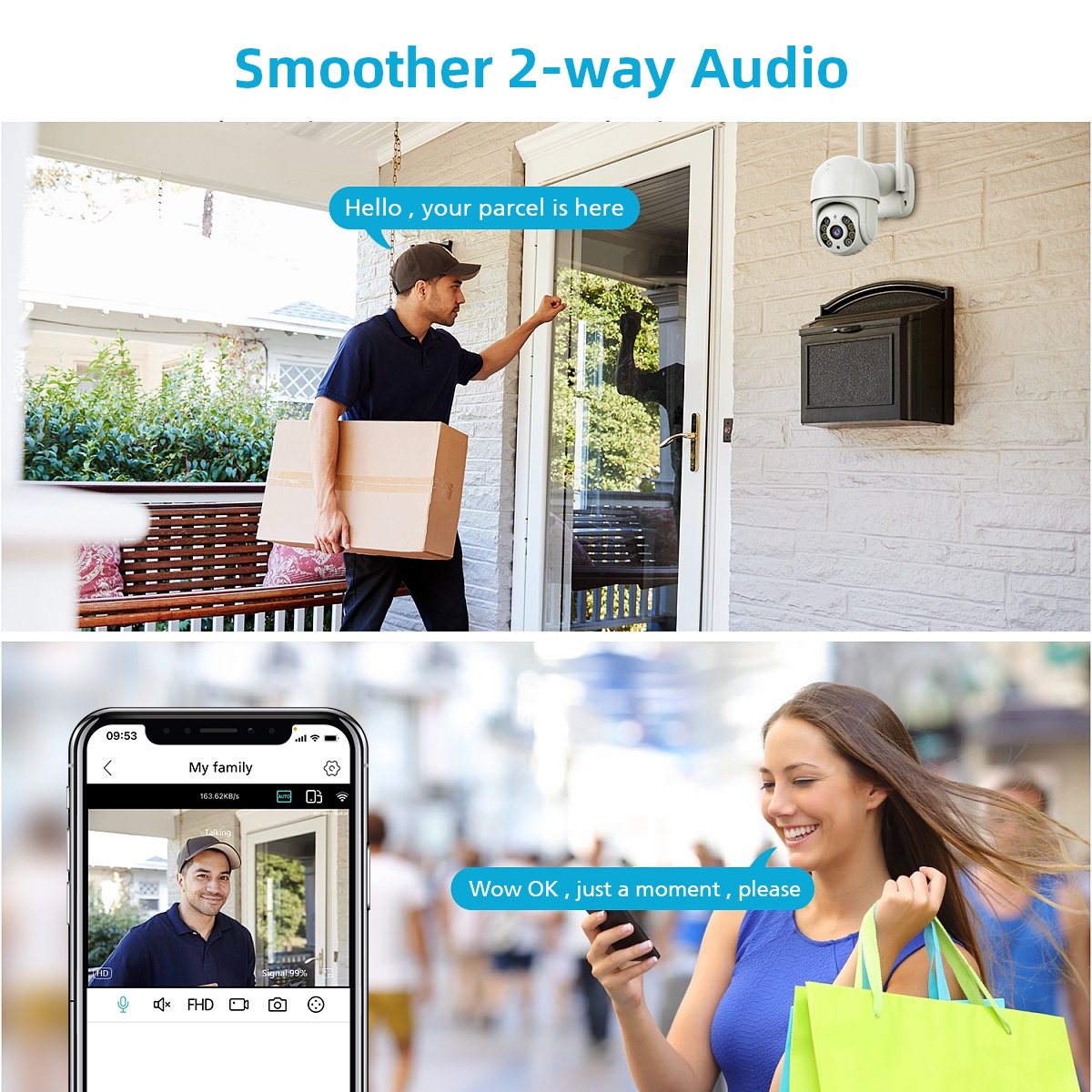 Good Quality 8MP Wireless WiFi Smart Video Surveillance IP Network PTZ Camera 4K 360 iCSee CCTV Outdoor WiFi Security Camera