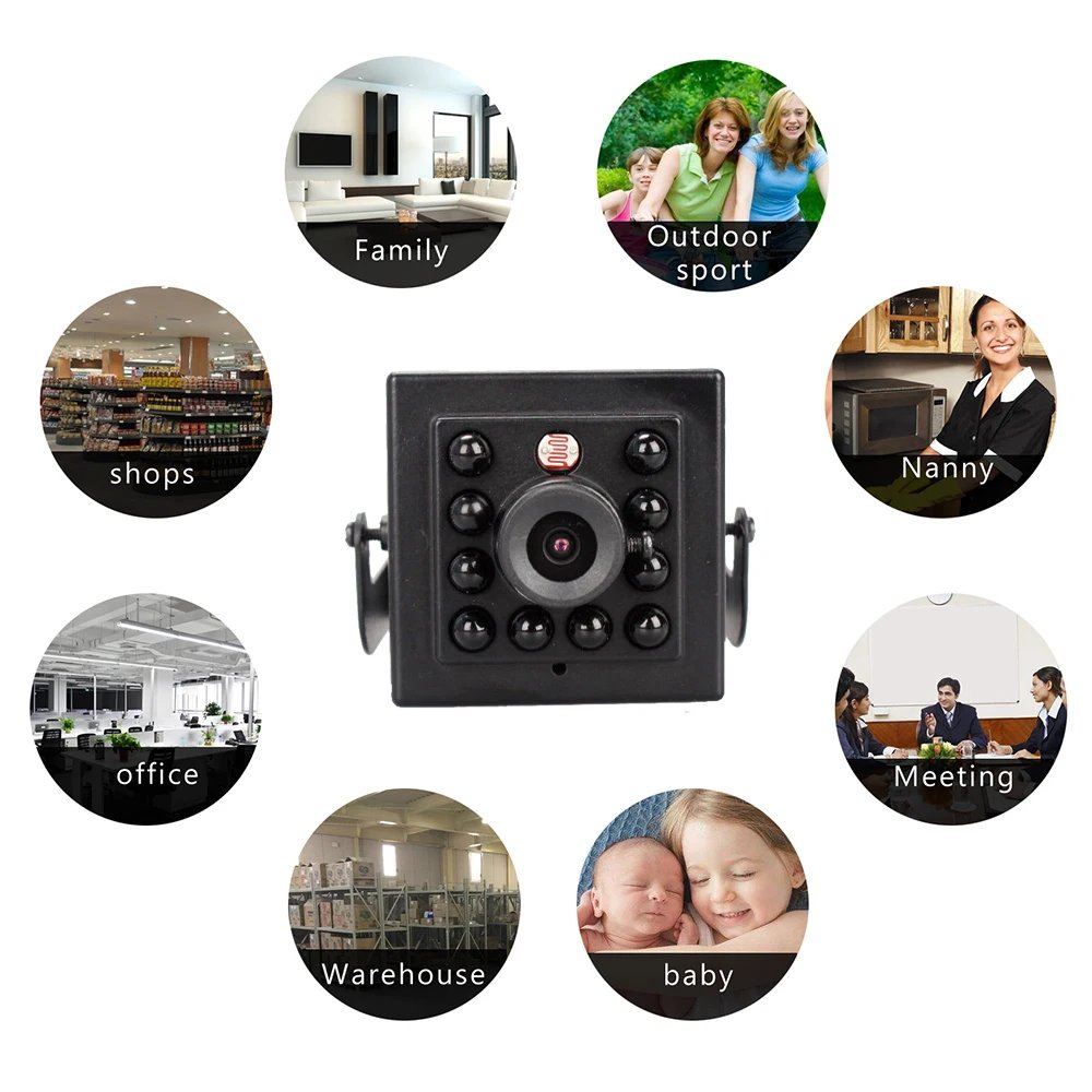 4K 2MP/3MP/4MP Mini IP POE Cameras Night Vision IP Cam Wide Angle 1.6MM Audio Security Camera Small Surveillance Video Camera
