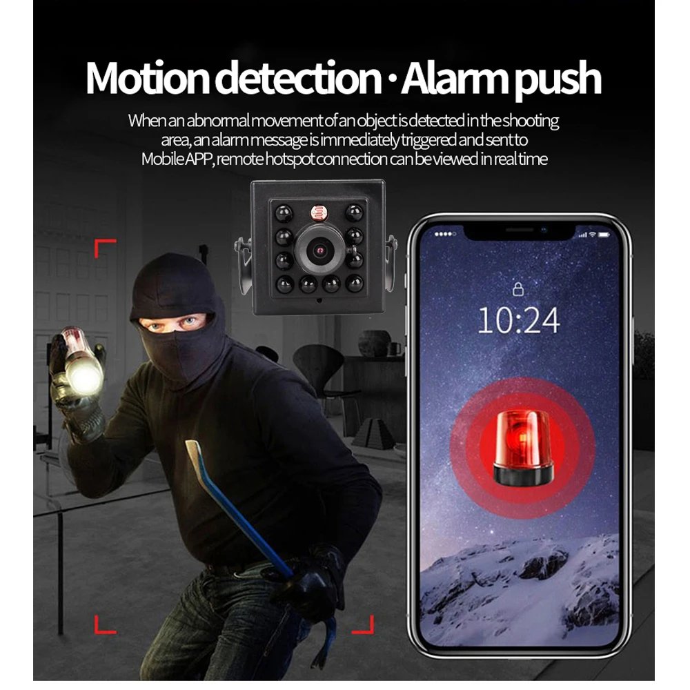 4K 2MP/3MP/4MP Mini IP POE Cameras Night Vision IP Cam Wide Angle 1.6MM Audio Security Camera Small Surveillance Video Camera